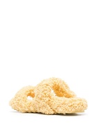 GIA COUTURE - Eco-shearling Double Strap Sandals