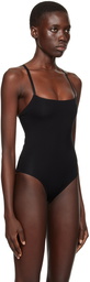 CDLP Black Straight Neck Bodysuit