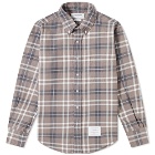 Thom Browne Tartan Flannel Button Down Shirt
