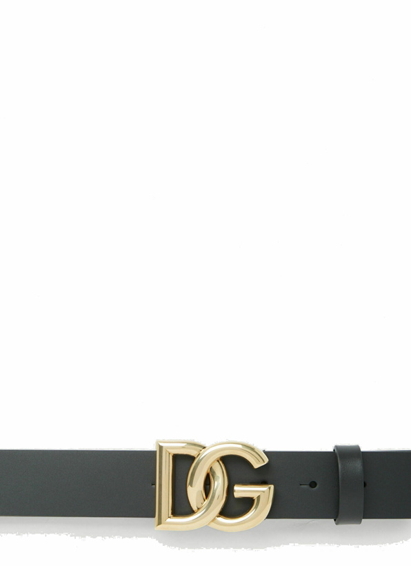 Photo: Logo Plaque Belt in Black