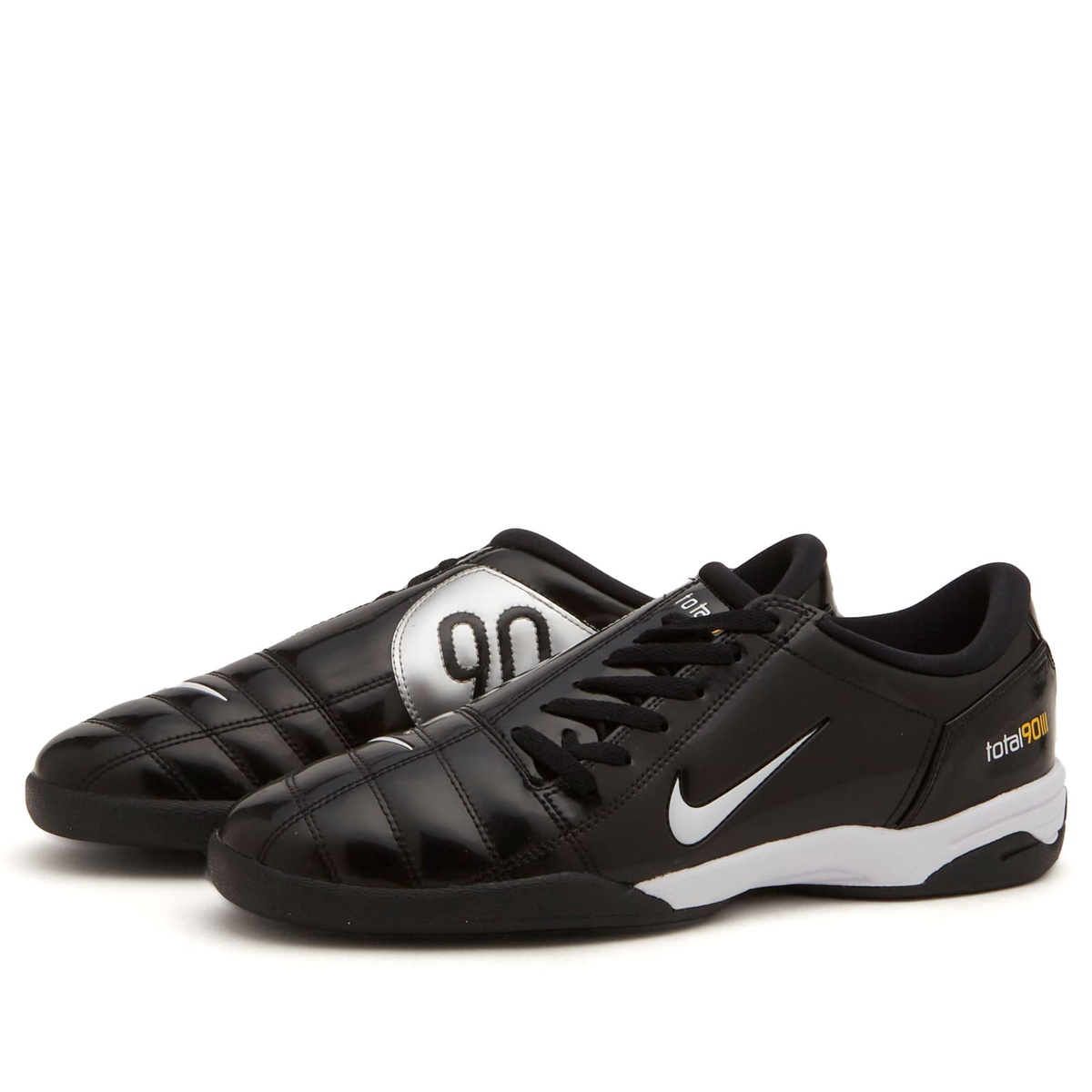 Nike T90 SP Sneaker in Black/White/Metallic Silver Nike