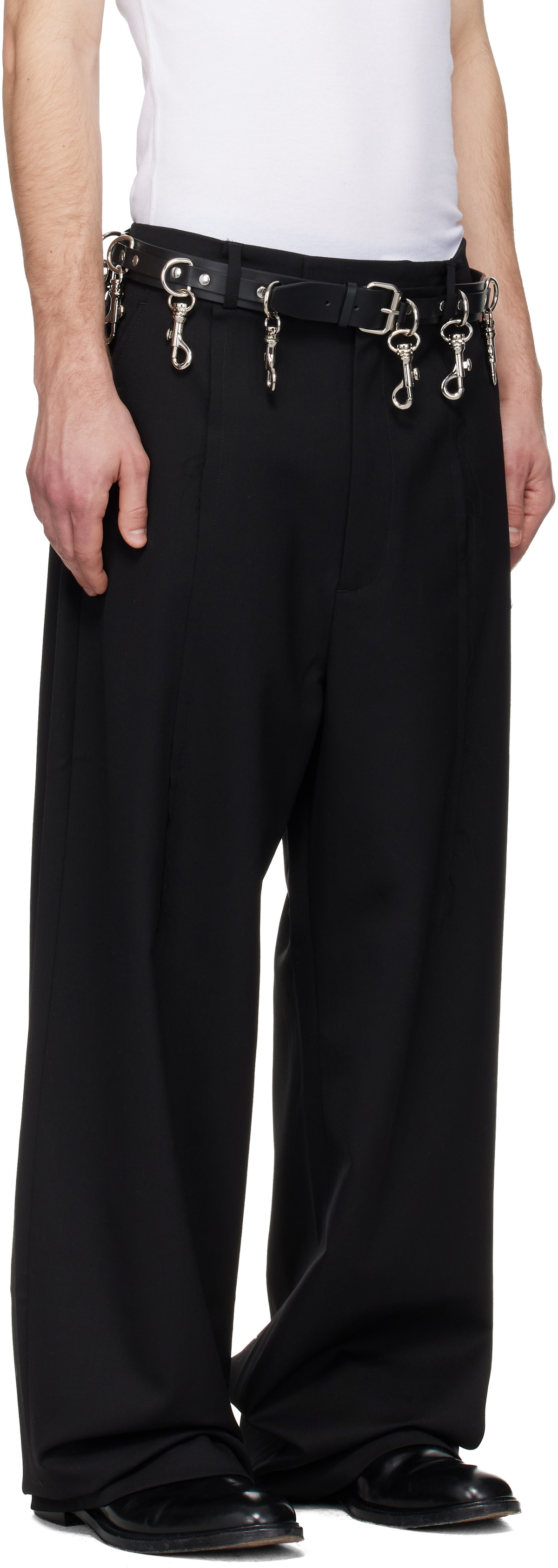 VETEMENTS Black Pinched Tailored Trousers