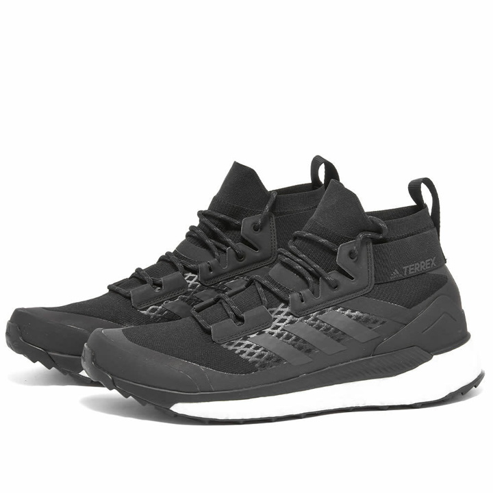 Photo: Adidas Men's Terrex Free Hiker Primeblue Sneakers in Core Black/Carbon