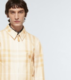 Burberry - Checked cotton jacket