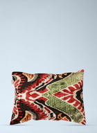 Les-Ottomans Patterned Velvet Cushion