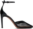 ALAÏA Black High Fishnet Heels