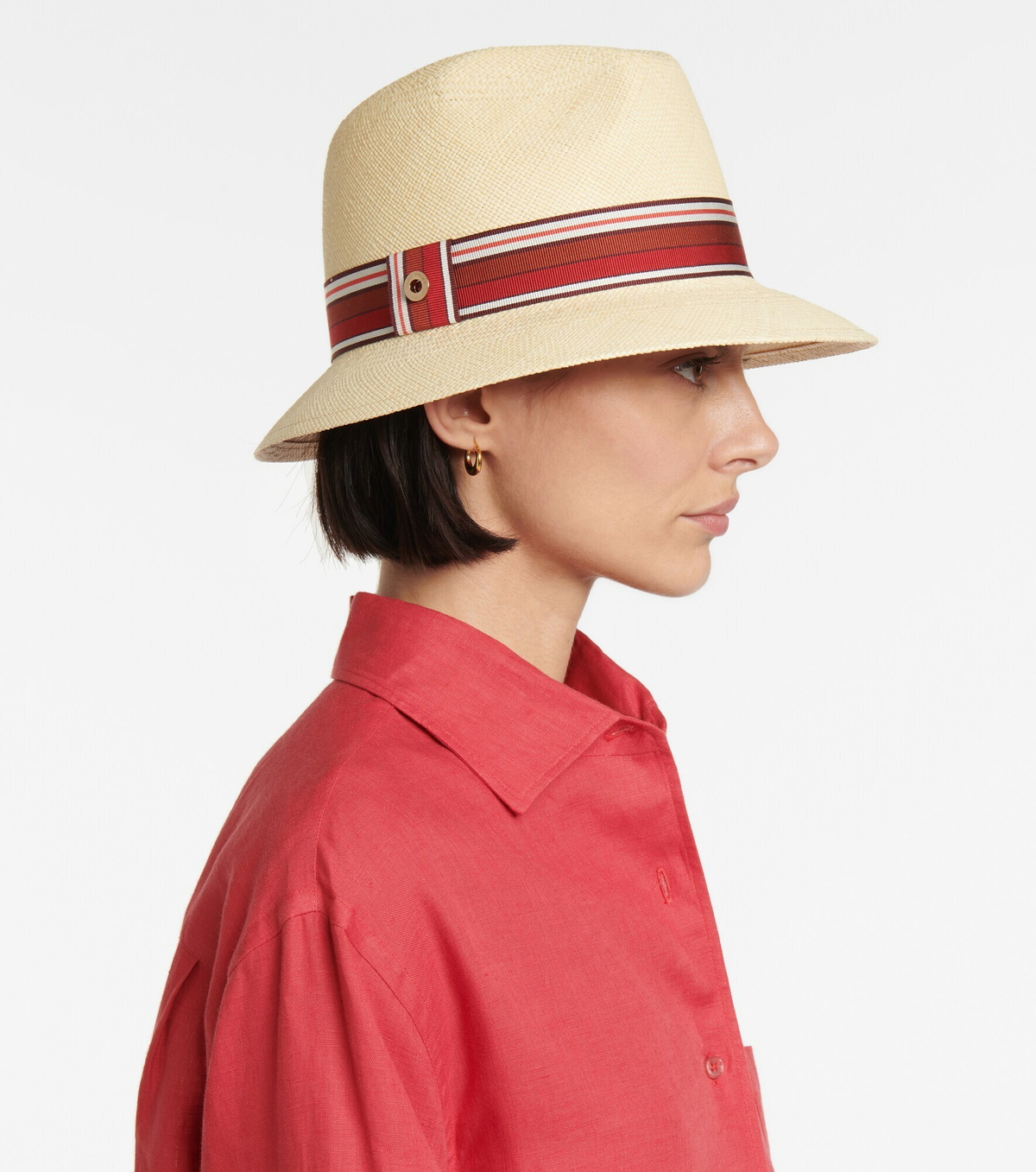 Loro Piana - The Suitcase Stripe Ingrid straw panama hat 