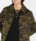 Stand Studio - Donatella zebra faux fur coat