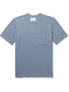 FOLK - Slub Cotton-Jersey T-Shirt - Blue