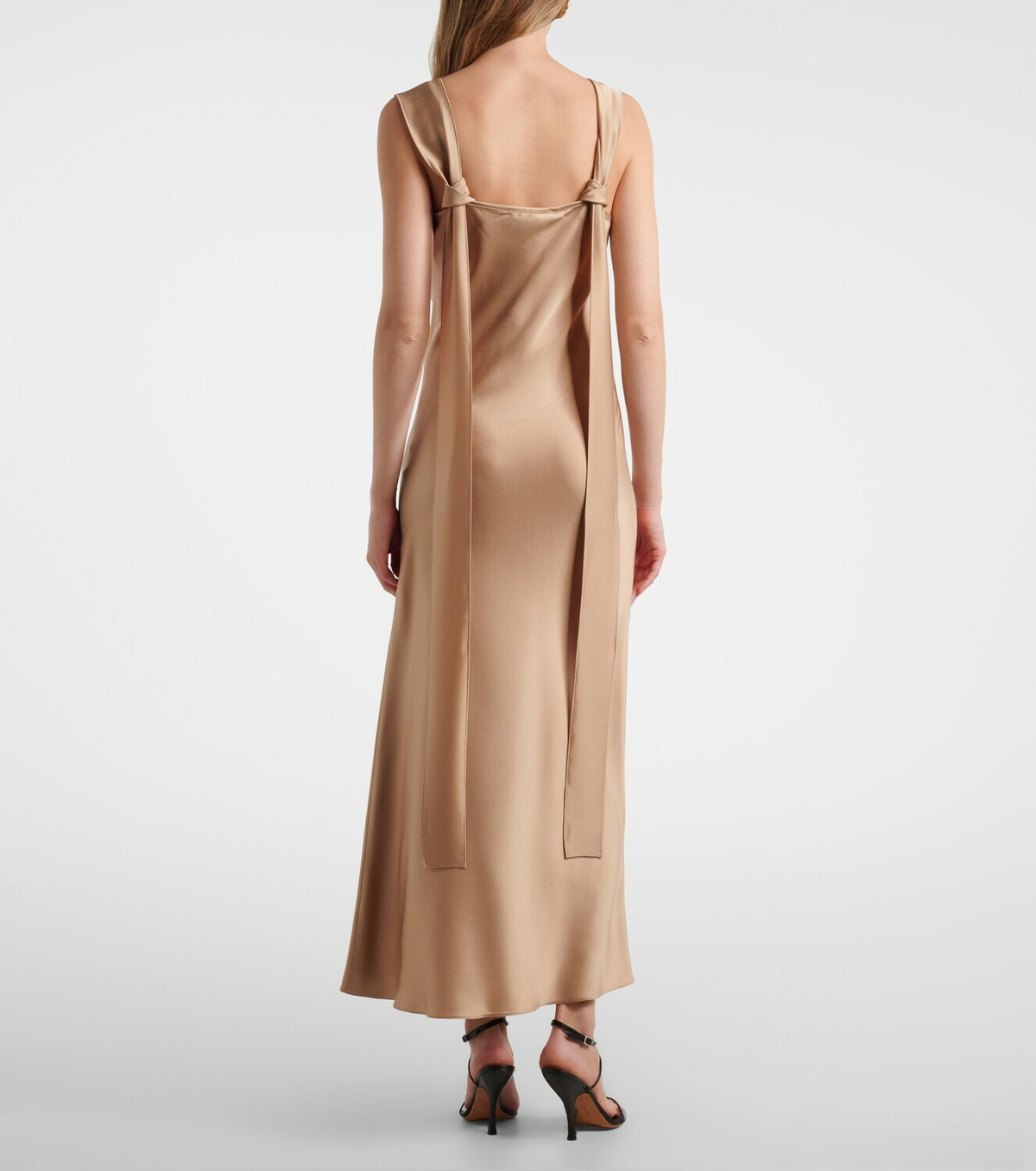 Max Mara Elegante satin maxi dress