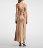 Max Mara Elegante satin maxi dress