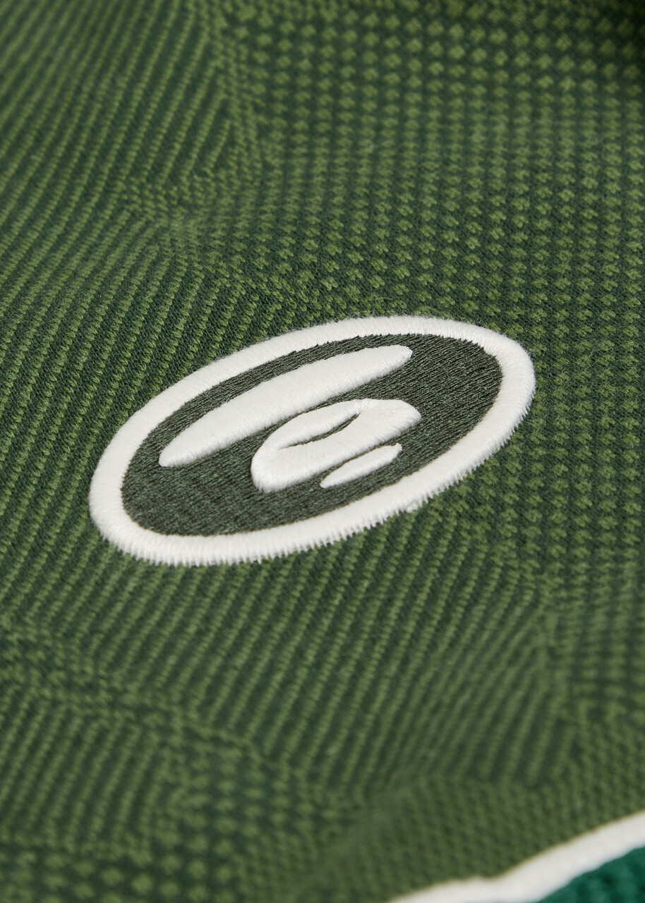 Aape Logo Camouflage-intarsia Cotton Cardigan Dark Green