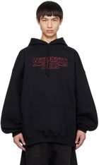 VETEMENTS Black Printed Hoodie