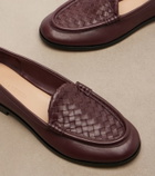Bottega Veneta Silenzio Intrecciato leather loafers