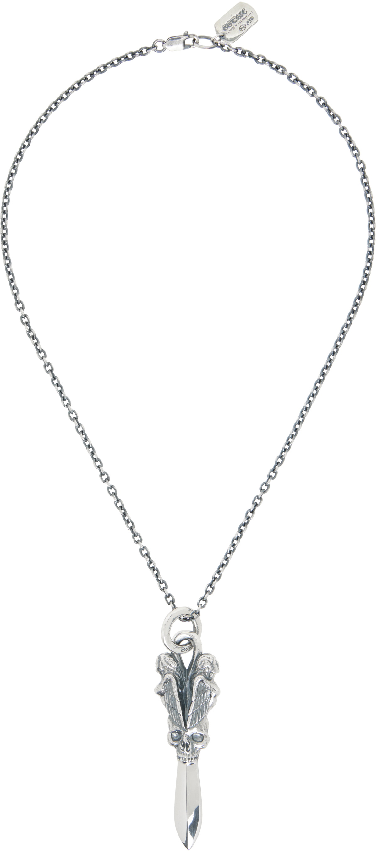 YOHJI YAMAMOTO Skull Dagger Pendant Necklace