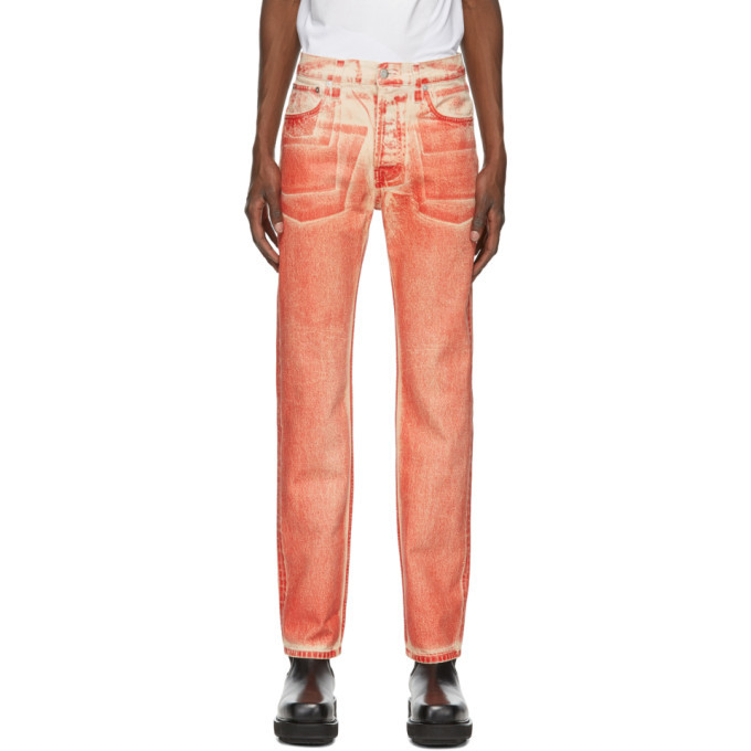 Helmut Lang Red Jeans Helmut Lang