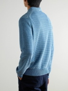 Paul Smith - Waffle-Knit Cotton and Linen-Blend Cardigan - Blue