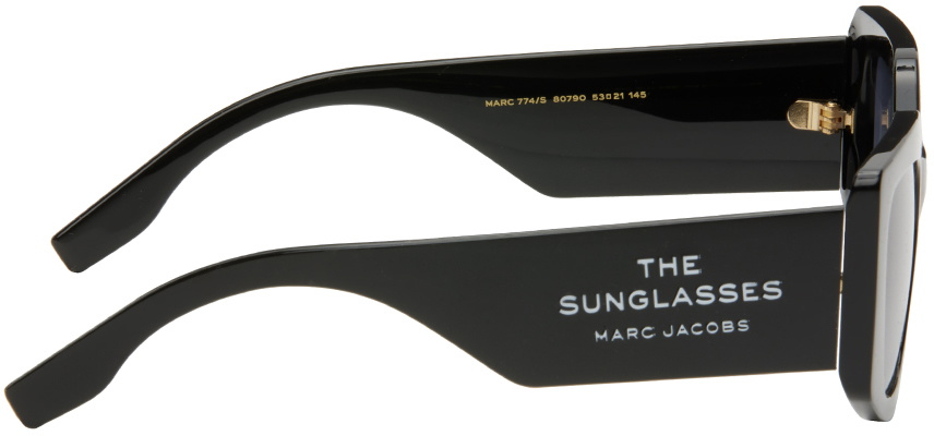 Marc Jacobs Black 'The Square Cat Eye' Sunglasses