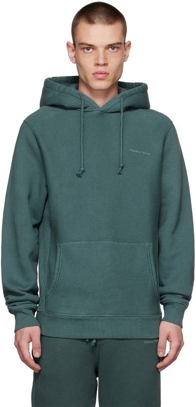Photo: Outdoor Voices Green Organic Cotton Hoodie
