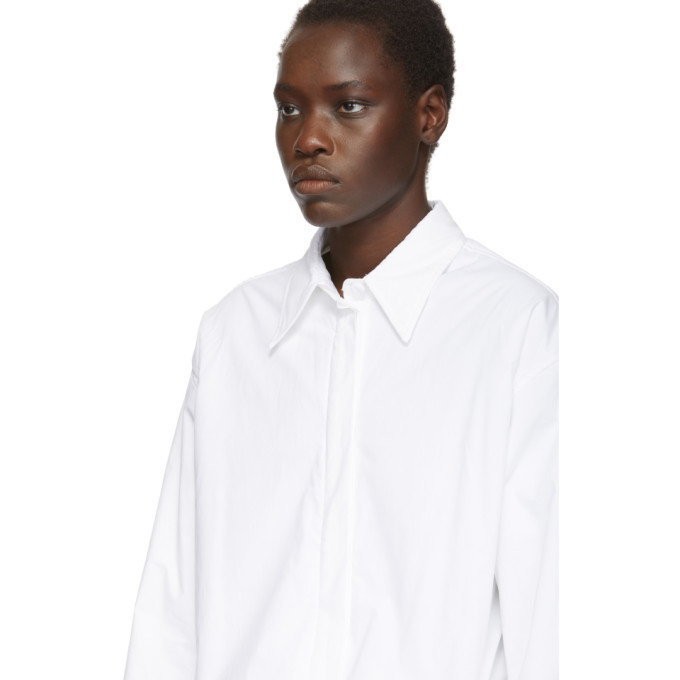 MM6 Maison Margiela White Padded Dress Shirt MM6 Maison Margiela