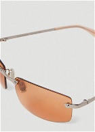 Acne Studios - Rectangular Sunglasses in Orange