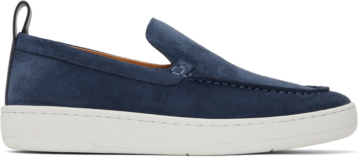 Photo: Lanvin Navy Cruiser Suede Sneakers