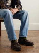 Yuketen - Rob's Suede Penny Loafers - Brown
