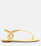 Aquazzura Almost Bare leather thong sandals