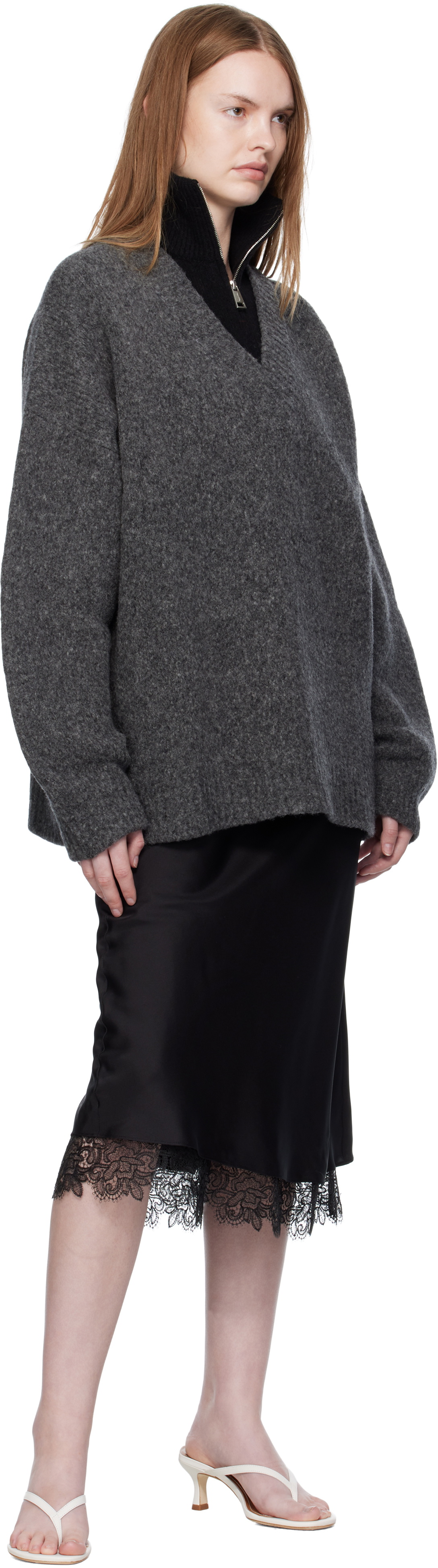Nanushka Gray Kylen Sweater