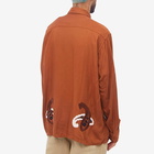 Noma t.d. Men's Paisley Hand Embroidery Shirt in Walnut