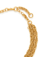 Chloe The Chloé Feather Flower Necklace - Gold - One Size