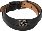 Dolce&Gabbana Calfskin 'DG' Logo Bracelet