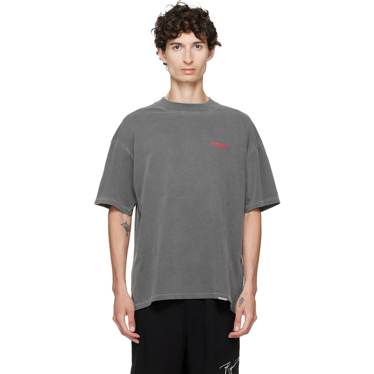Represent Gray Printed 'Owners Club' T-shirt