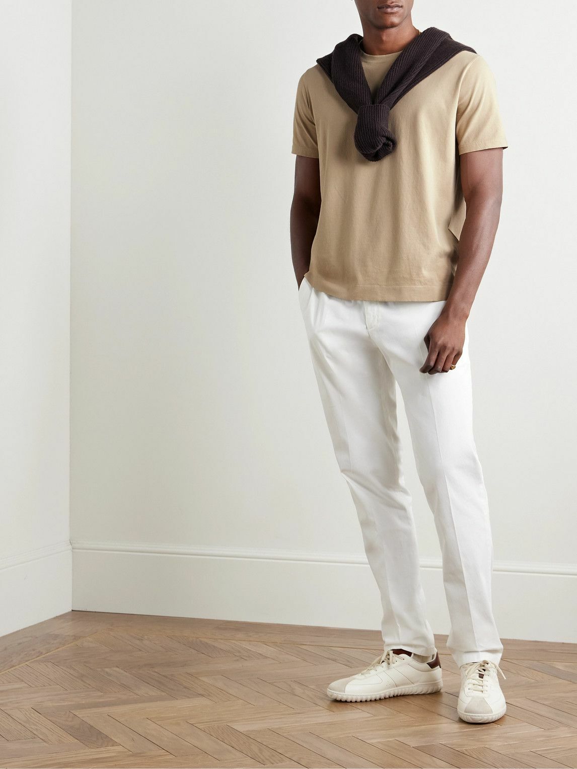 Boglioli - Garment-Dyed Cotton-Jersey T-Shirt - Gray