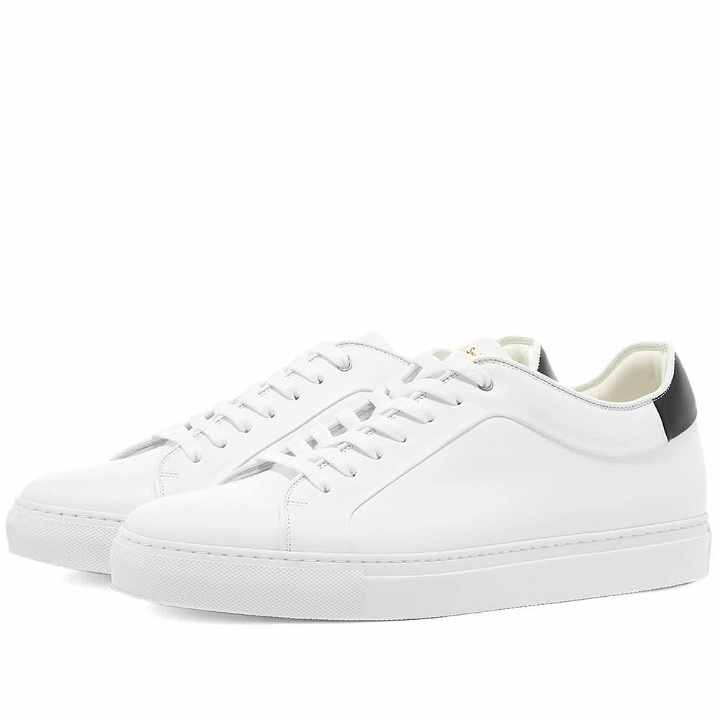 Photo: Paul Smith Men's Basso Leather Sneakers in White/Black