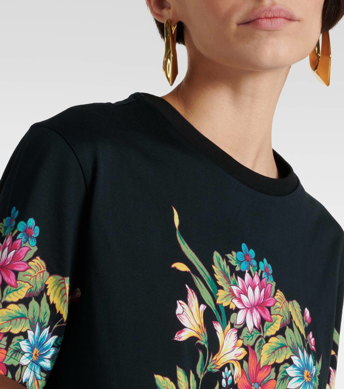 Etro Paisley cotton jersey T-shirt