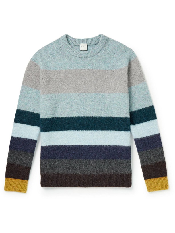 Photo: Paul Smith - Striped Wool Sweater - Blue