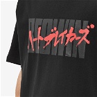 Bedwin & The Heartbreakers Men's Ricky Logo T-Shirt in Black