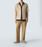 Gucci Horsebit 1953 woven suede loafers