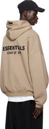 Fear of God ESSENTIALS Beige Fleece Hoodie