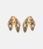 Balenciaga Bloom crystal-embellished earrings