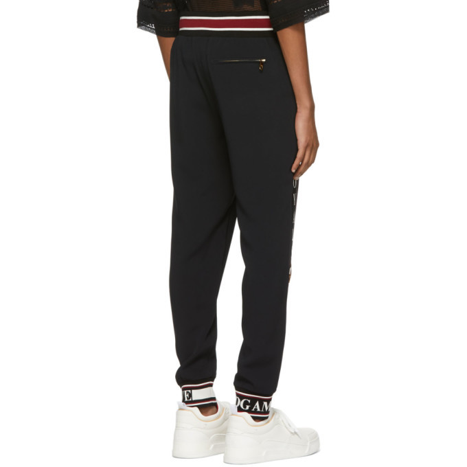 Dolce and Gabbana Black DG Royals Lounge Pants Dolce & Gabbana