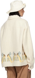 Jil Sander Beige Spread Collar Jacket