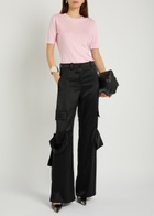 Courrèges Merino Wool T-shirt Light Pink