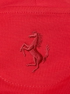 FERRARI - Cotton Jersey Crop T-shirt W/ Logo