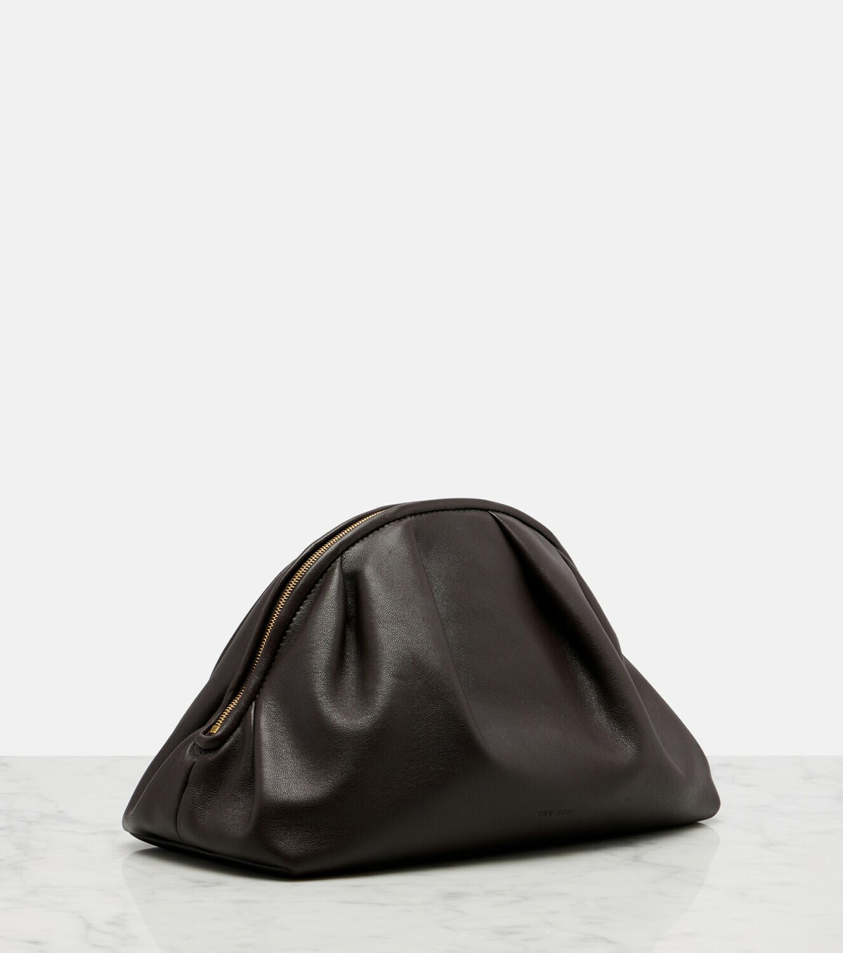 The Row Charlotte Small leather clutch