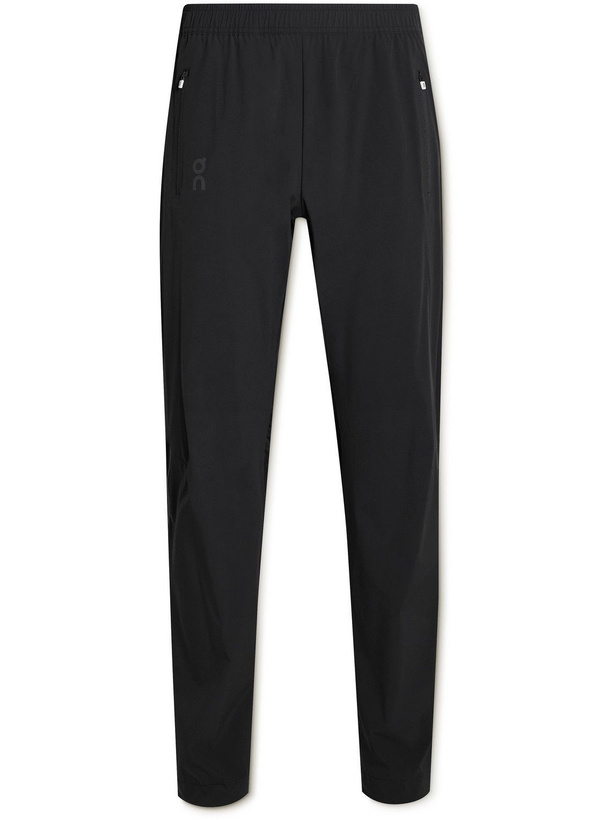 Photo: ON - Tapered Mesh-Panelled Recycled Shell Track Pants - Black