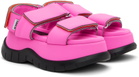 SUNNEI SSENSE Exclusive Pink Low Platform Sandals