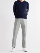 Thom Browne - Striped Linen Trousers - Gray