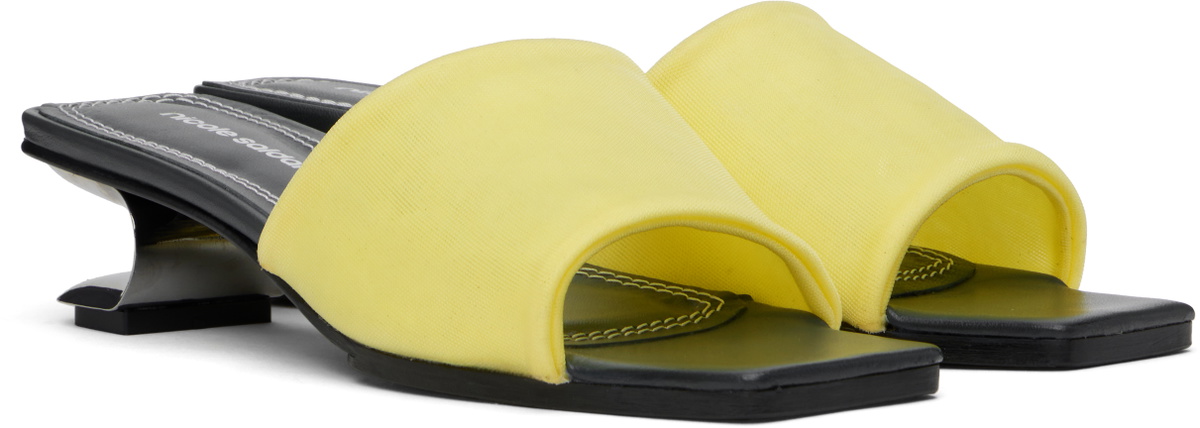 Nicole Saldaña Yellow Sarah Heeled Sandals